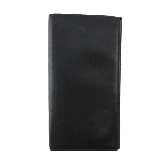 SALVATORE FERRAGAMO Long billing Ganchini Pattern Leather Authentic USED - Picture 1 of 11